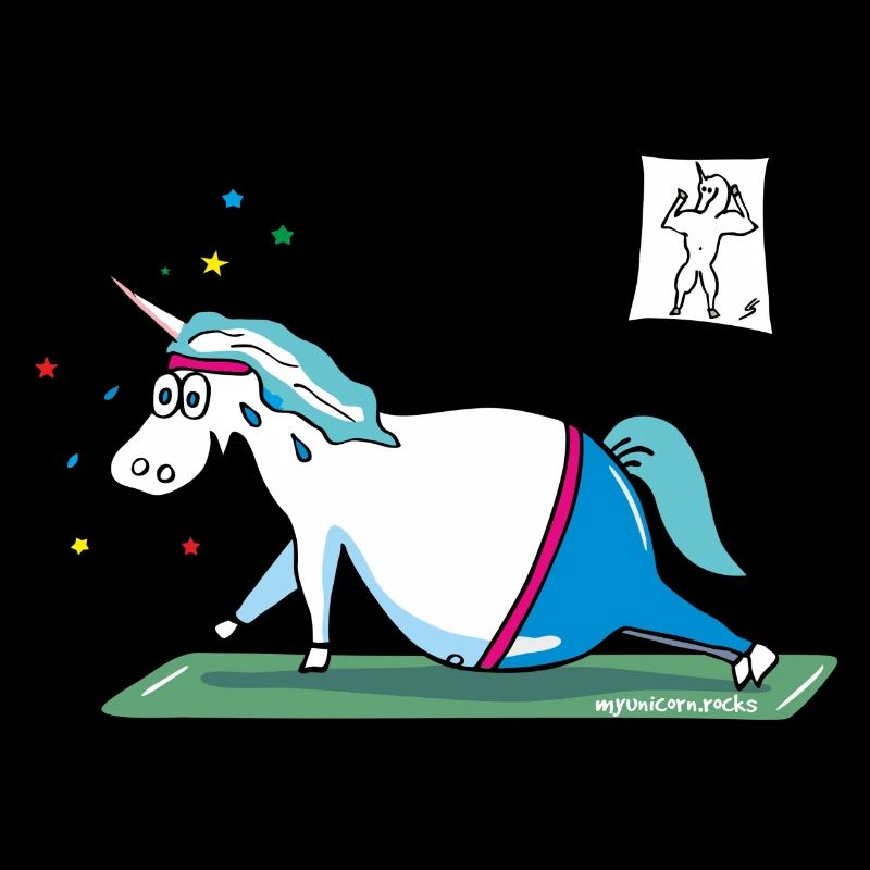 "Fluffy" fat unicorn - mopsiges Einhorn