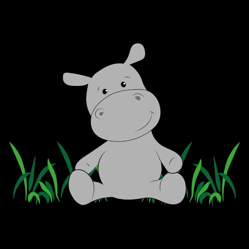 Hippopotamus on meadow