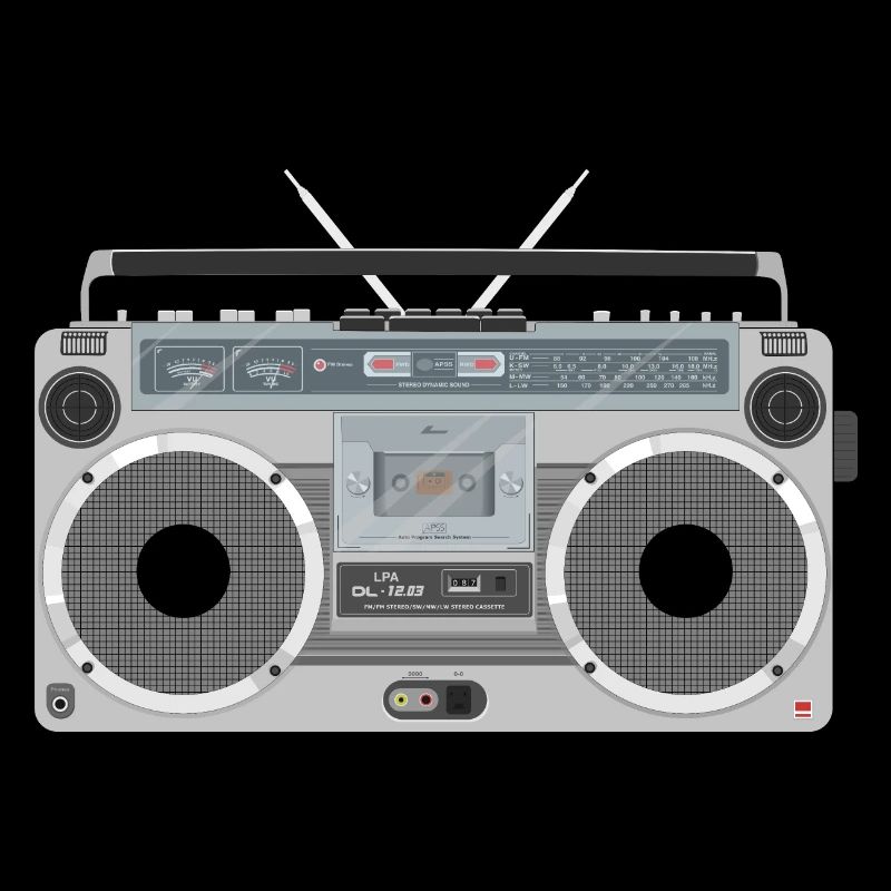Ghetto blaster rétro