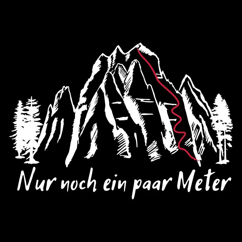 Berge, Bergsteigen - nur noch ein paar Meter
