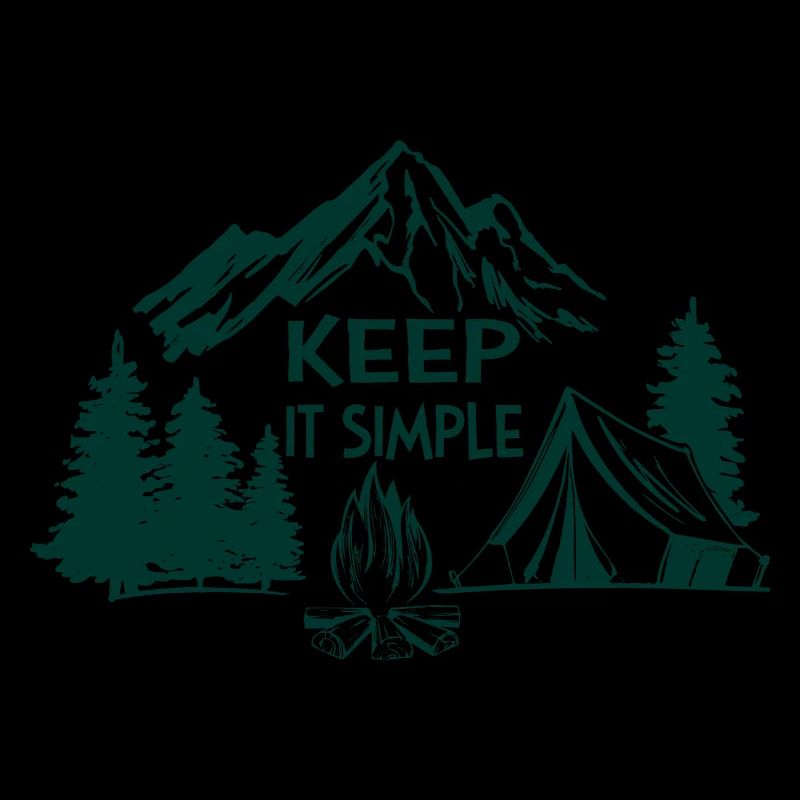 Keep it simple Abenteuer Wandern Camping Geschenk