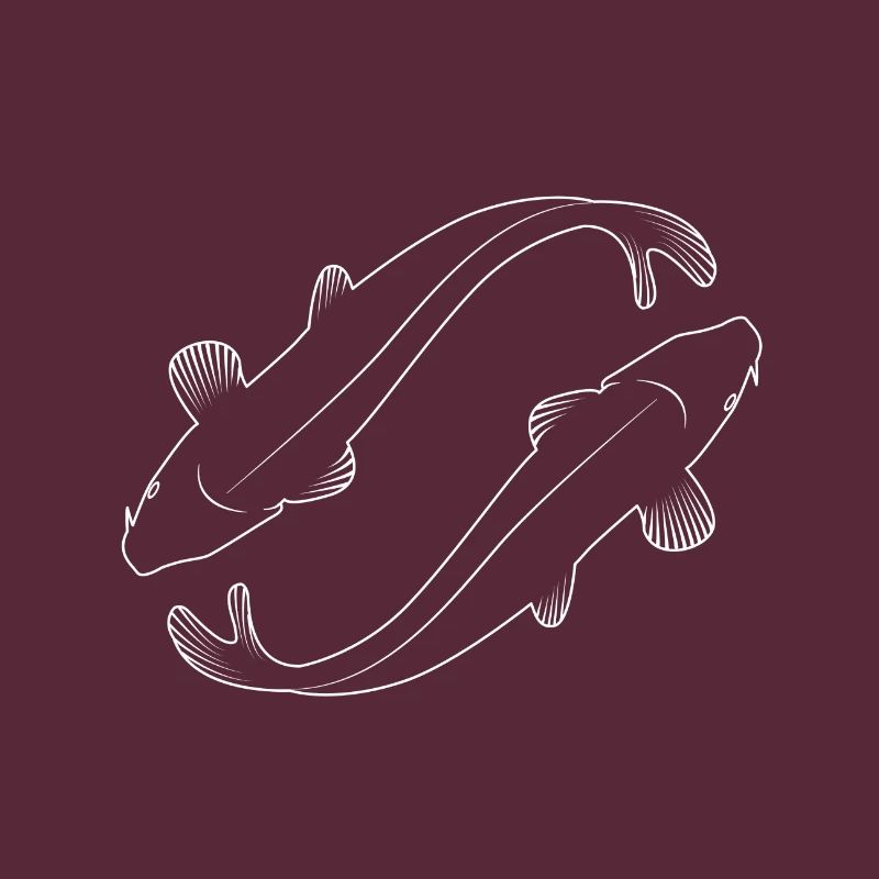 Koi carp for dark surface