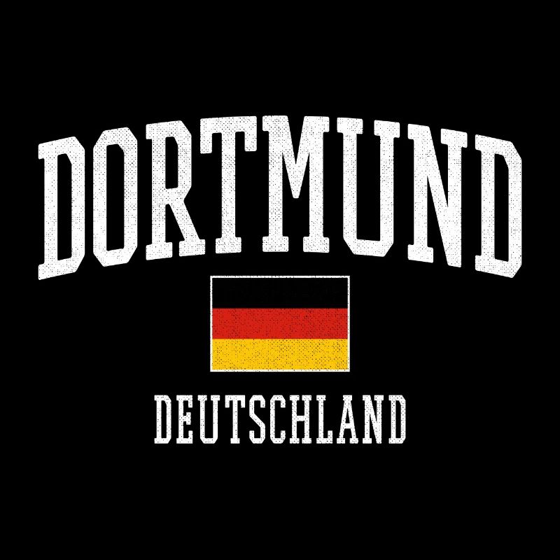 Dortmund Germany Flag Typography