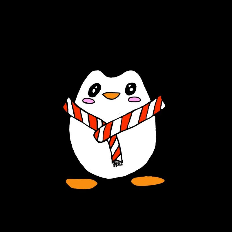 Pinguin mit Schal