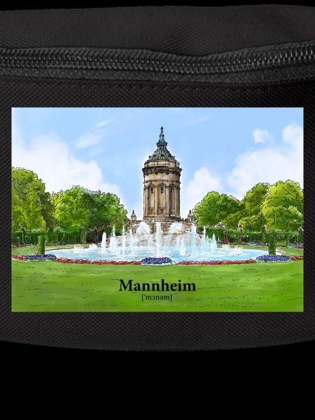 Wasserturm Mannheim Aquarell