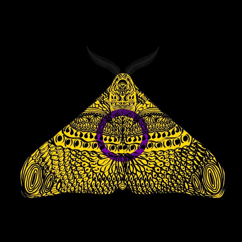 Intersex pride moth