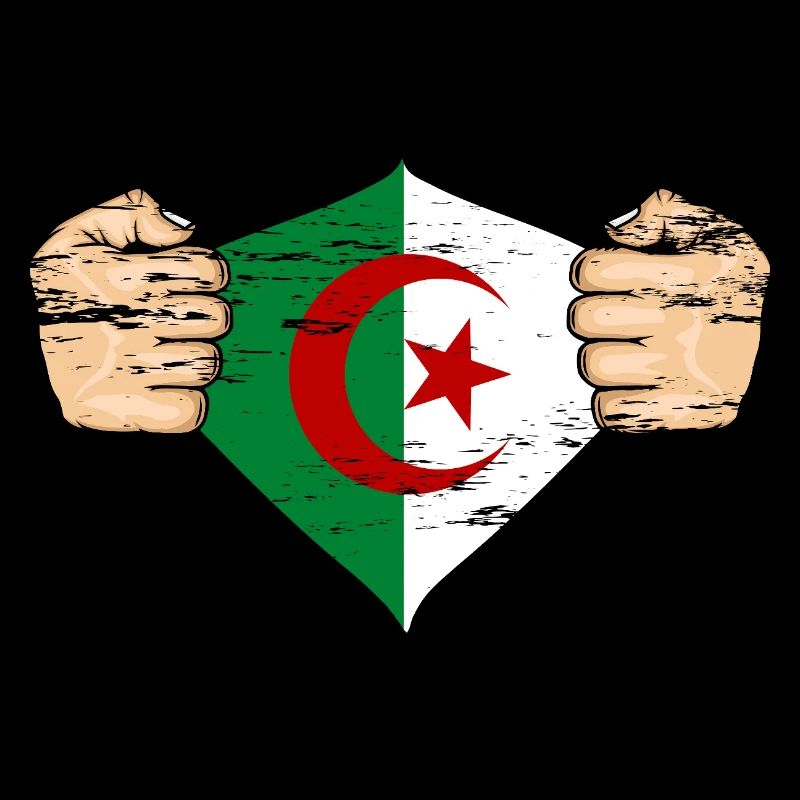 Drapeau de l’Algérie utilisé