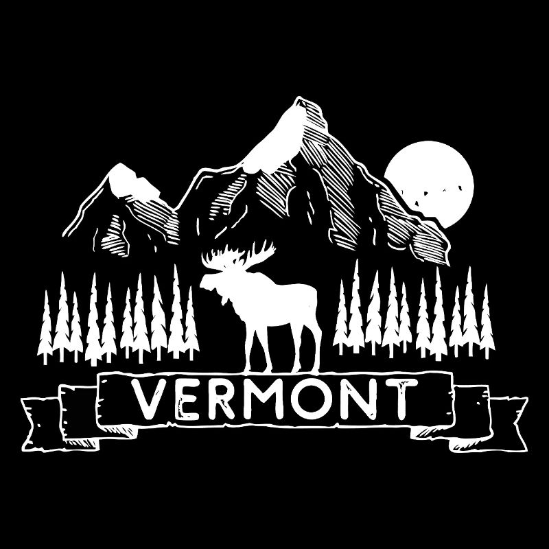 Vermont-Elch in Bergkiefern