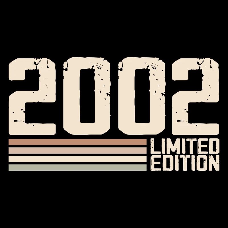2002 Millésime 2002 Anniversaire 2002 Rétro 2002