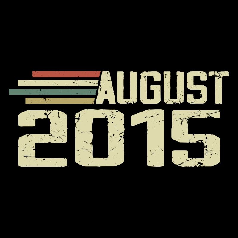 Né Août 2015 Anniversaire Août 2015 Millésime