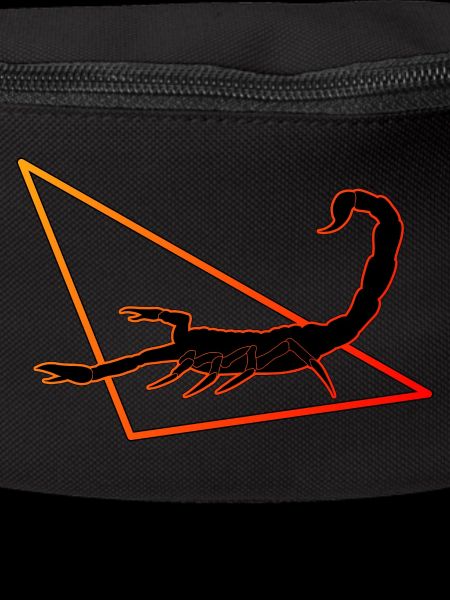 Skorpion in rot/orange