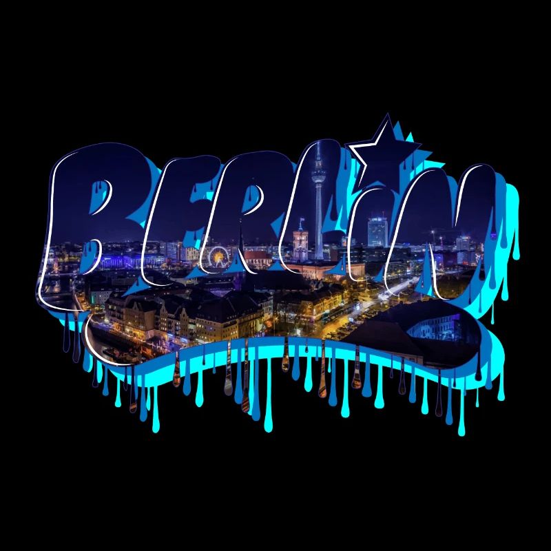 Lettrage de graffiti de Berlin