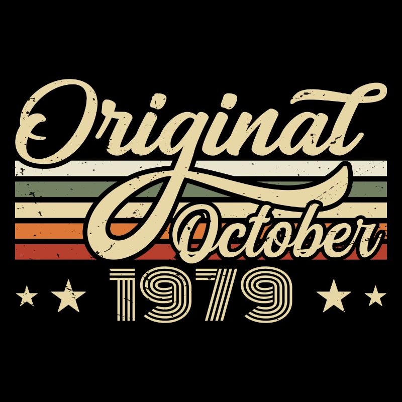 October 1979 Birthday in October - October 1979