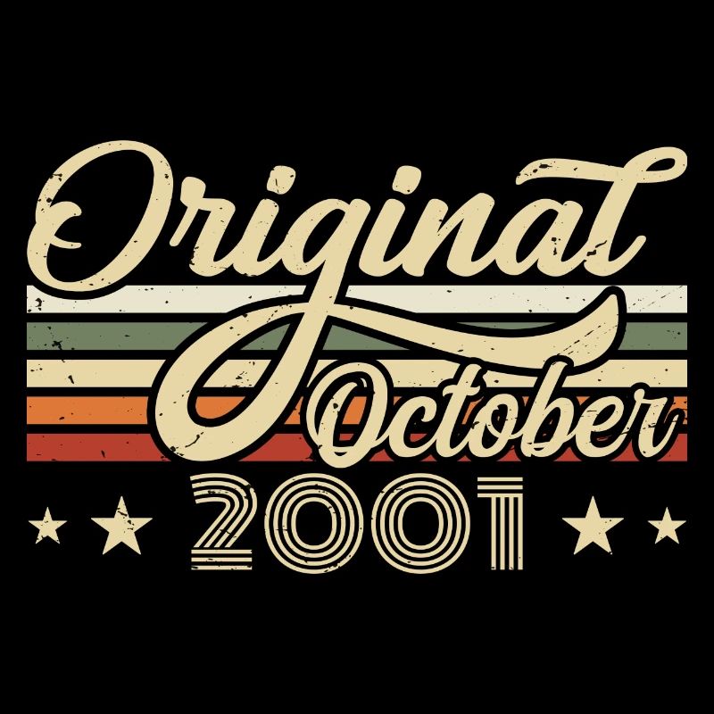 October 2001 Birthday in October - October 2001