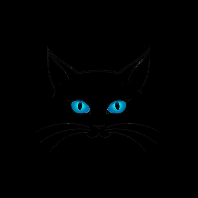 Yeux bleus de chat - cadeau