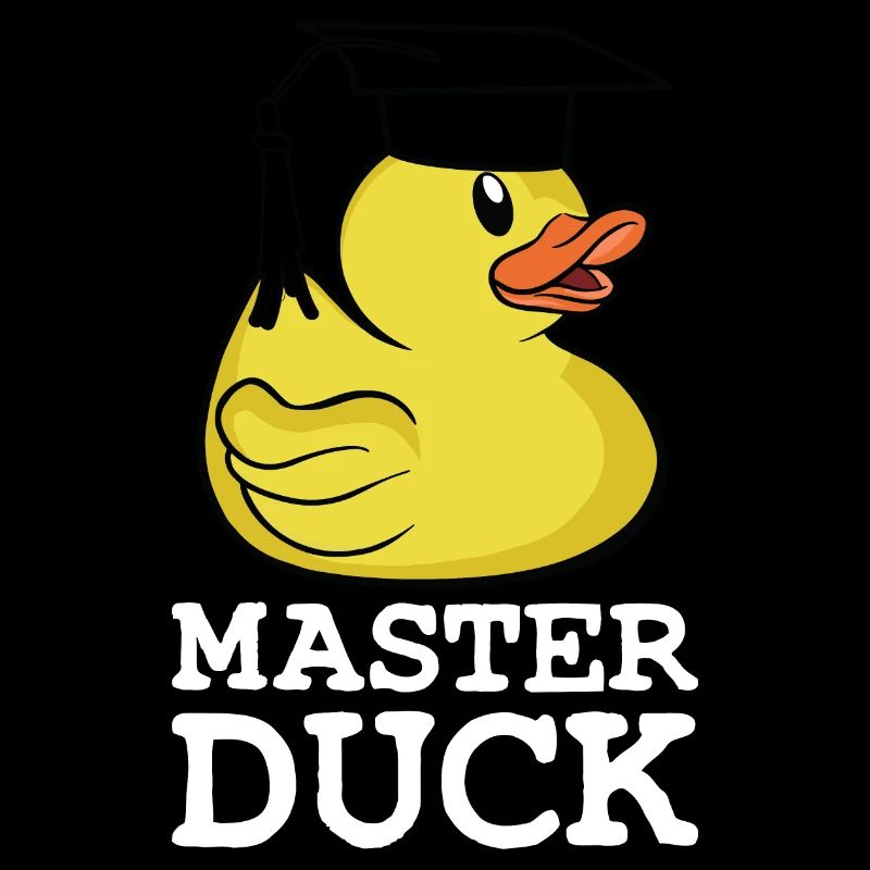 Master Duck Student Master's Degree Saying