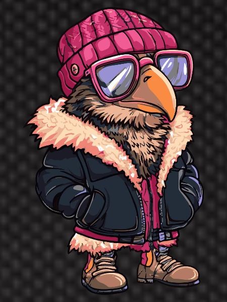 Harpy Bird Winter Comic
