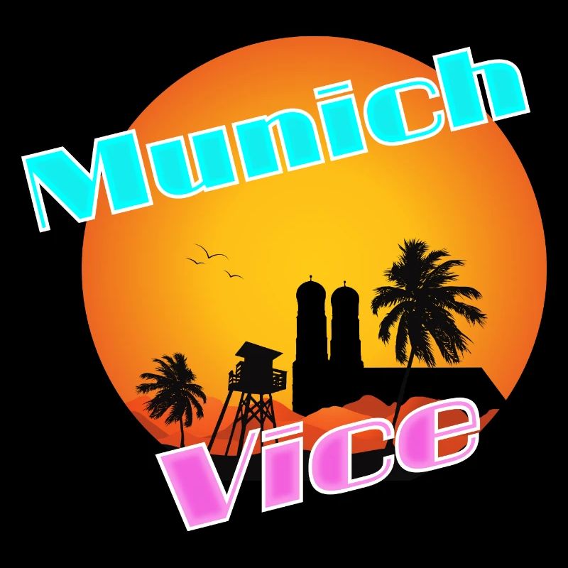 Munich Vice Miami Vice Retro 80er