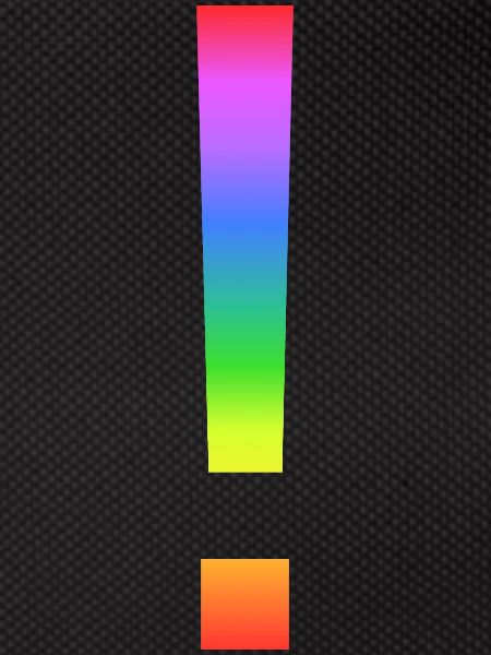 Rainbow exclamation mark