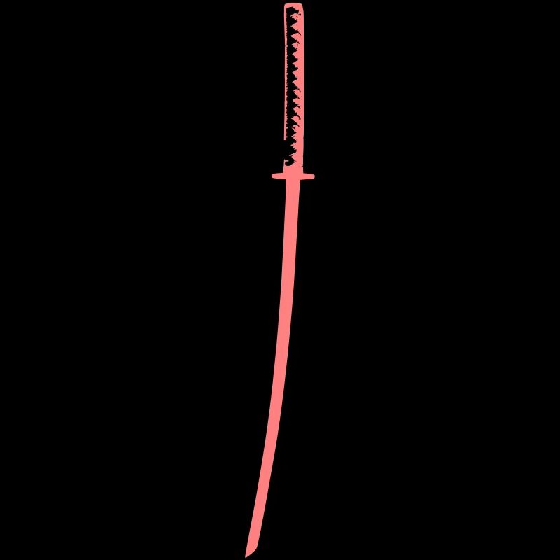 Katana trois couleurs rétro Samurai épée 01