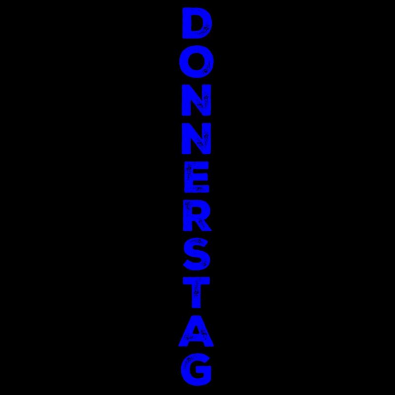 Donnerstag - blau