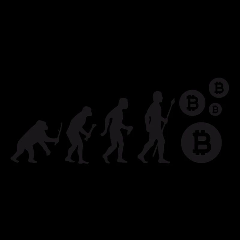 Evolution Bitcoin Bit Coin Shirt