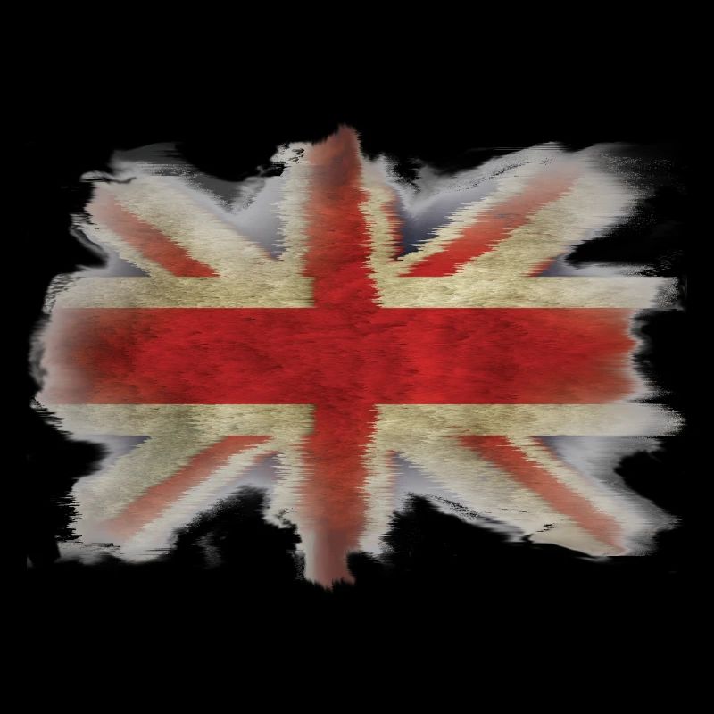 Royaume-Uni Union Jack Flag Ragged shirt bleu
