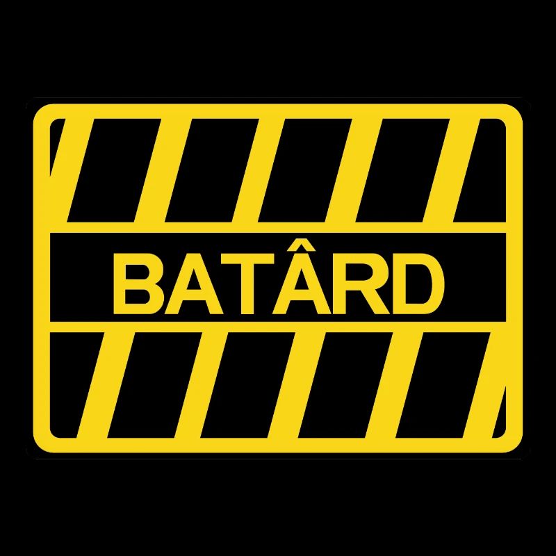 Batard Beleidigung Humor Panel