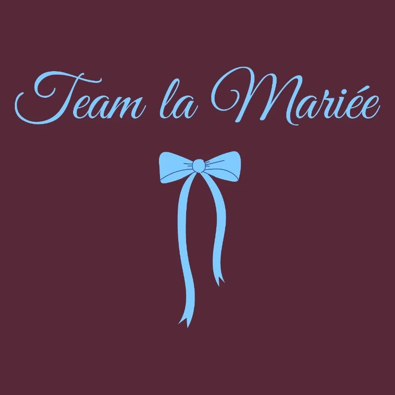 Team Die Braut Blaue Schleife