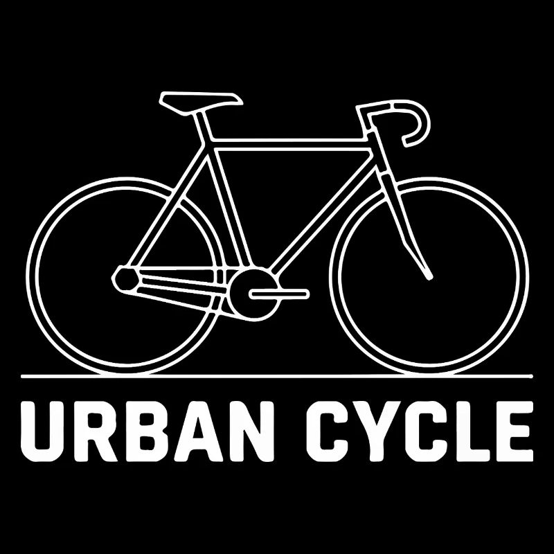 Urban Cycle Line Art