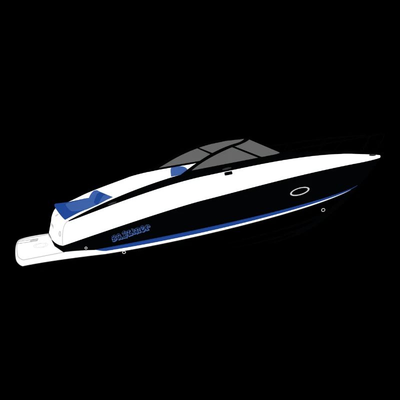 Motorboot Bayliner 742 von GRAFAKE.de