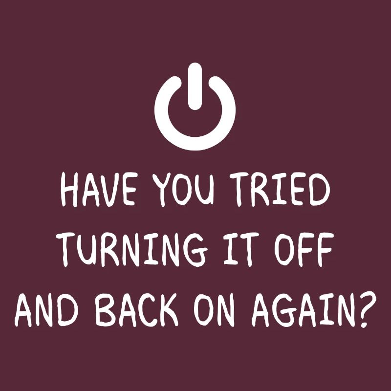 Turning it off Programming Informatik Geschenk