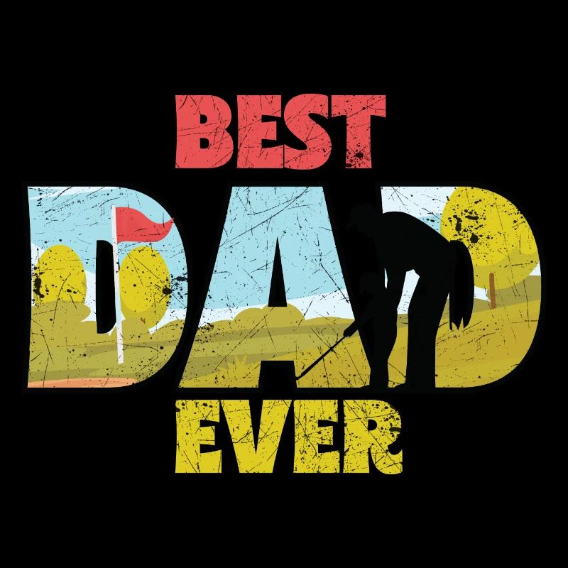 MEILLEUR PAPI PAR GOLF IRON GOLFER TEE DISANT MOTIF