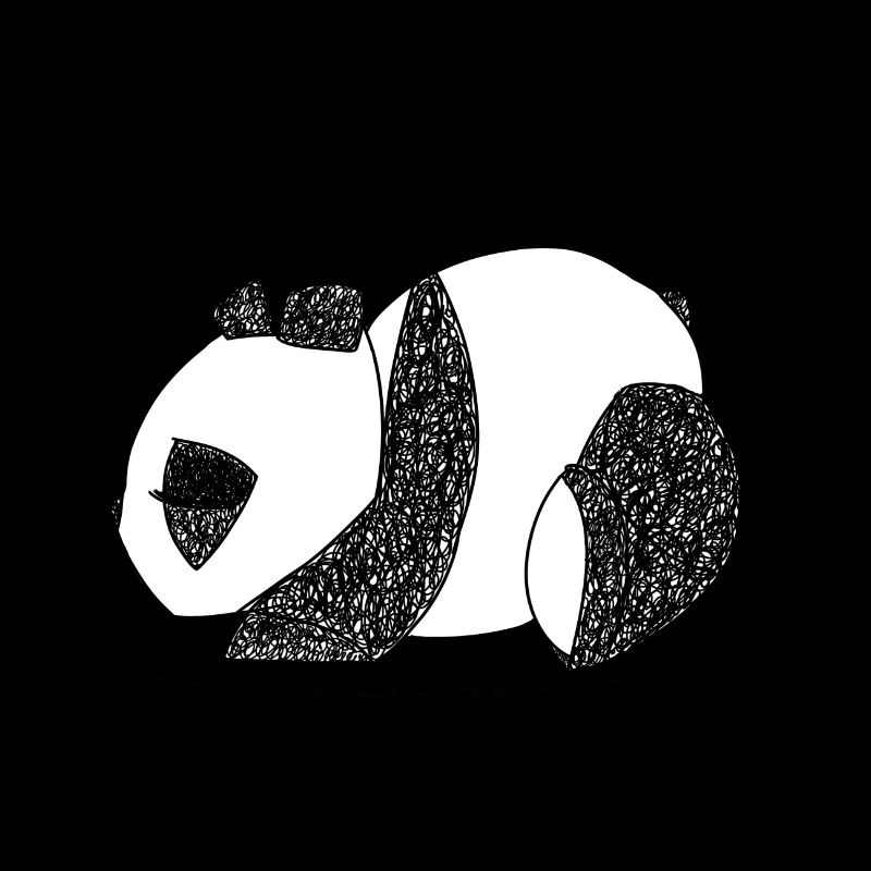 Panda endormi