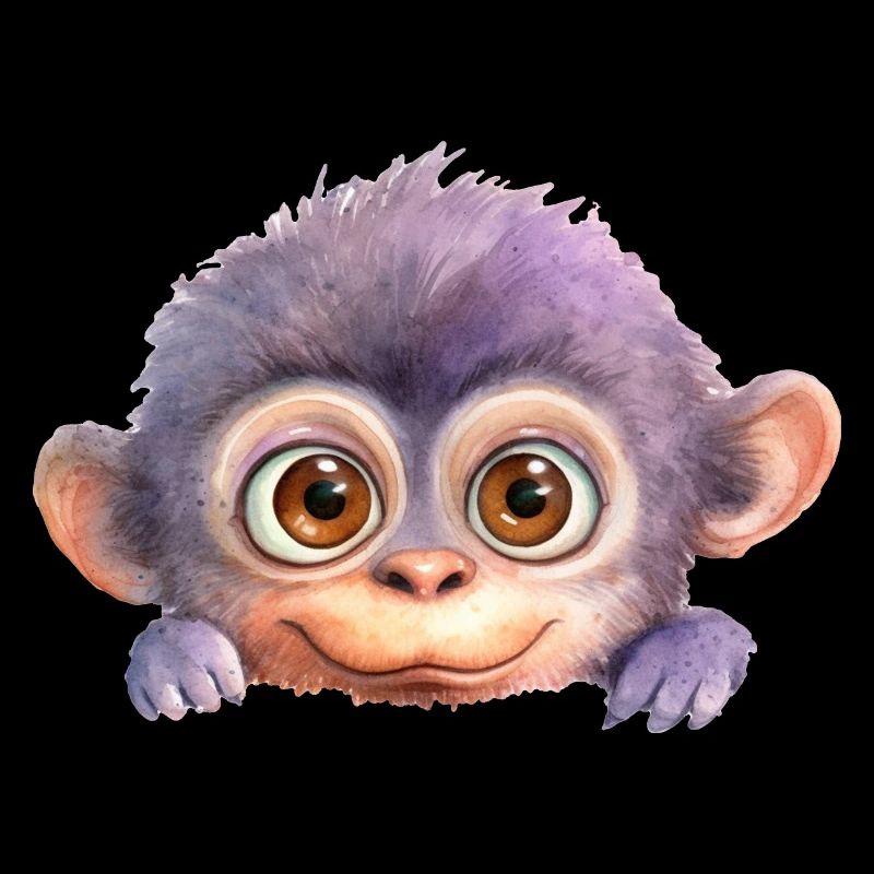 Dessin de singe Aquarelle