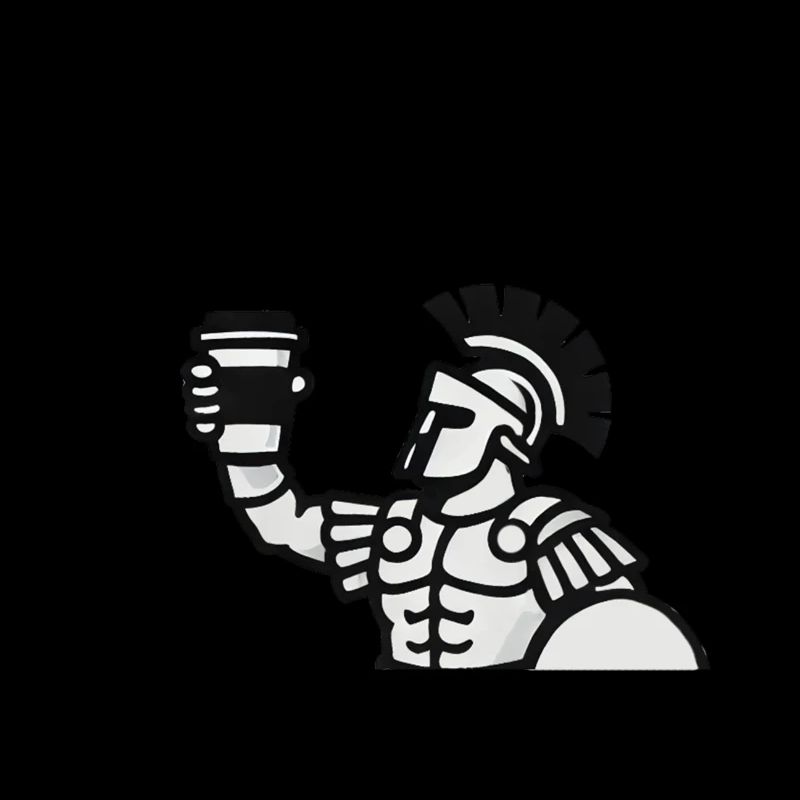 Brewed for battle - Gladiator coffee design