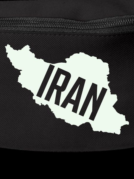 Iran Map Bold Typography