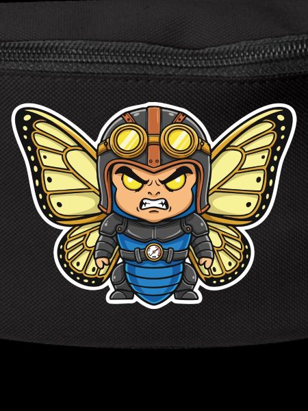 Papillon Aviateur Steampunk Armure Bleue