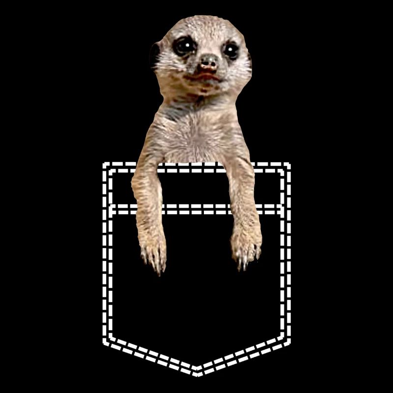 Erdmännchen In Brusttasche Hemdtasche