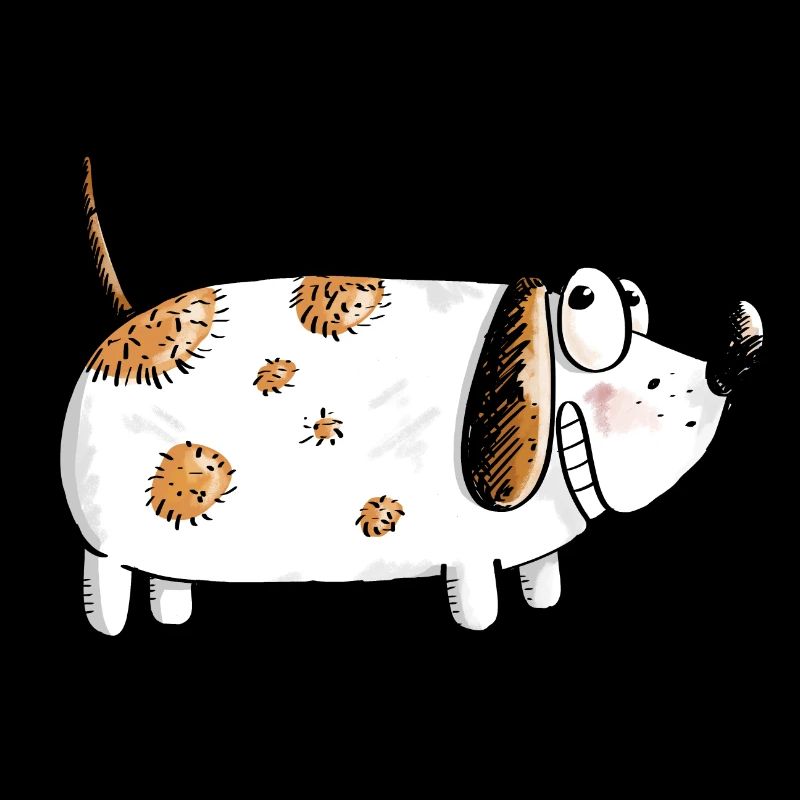 Dicker Lustiger Hund - Hunde Comic