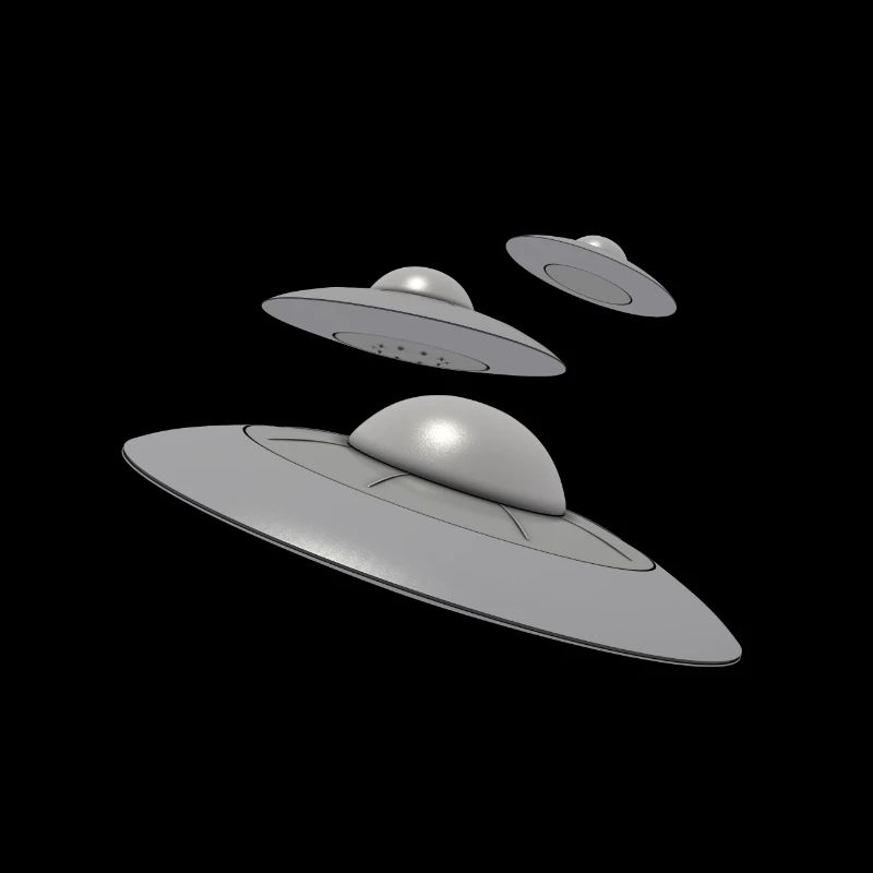 3 Ufo with aliens