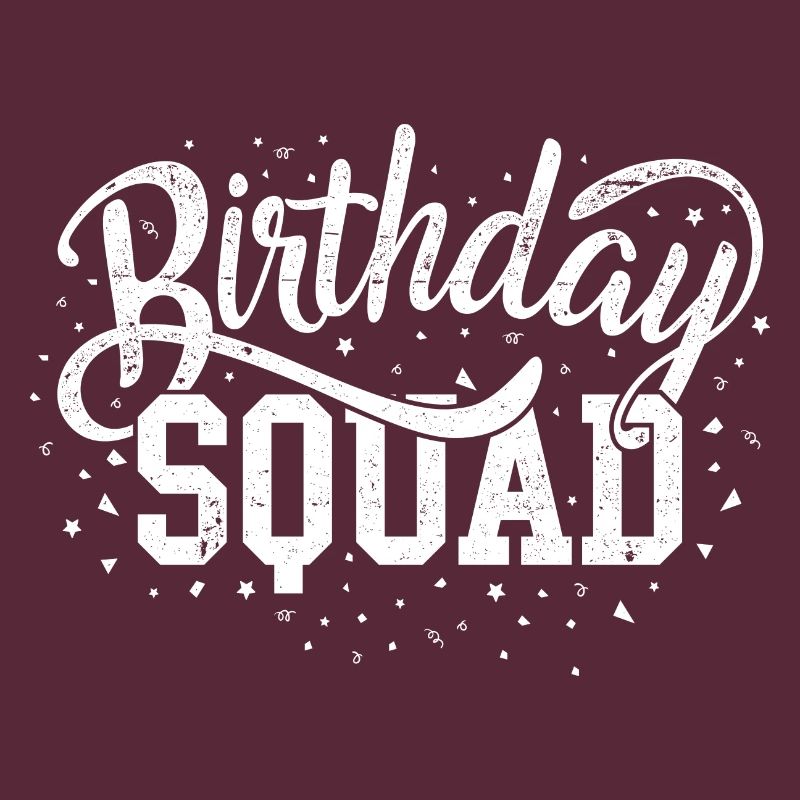 Escouade d’anniversaire Script audacieux