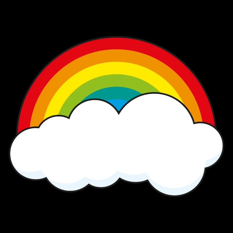Rainbow with cloud