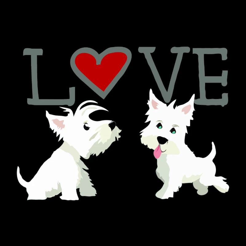 Valentinstag liebende Hunde