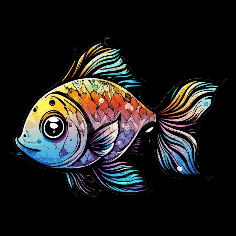 Fish Rainbow Drawing