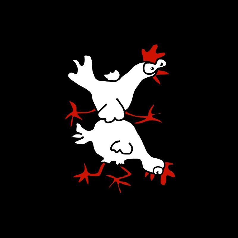 Springendes Huhn