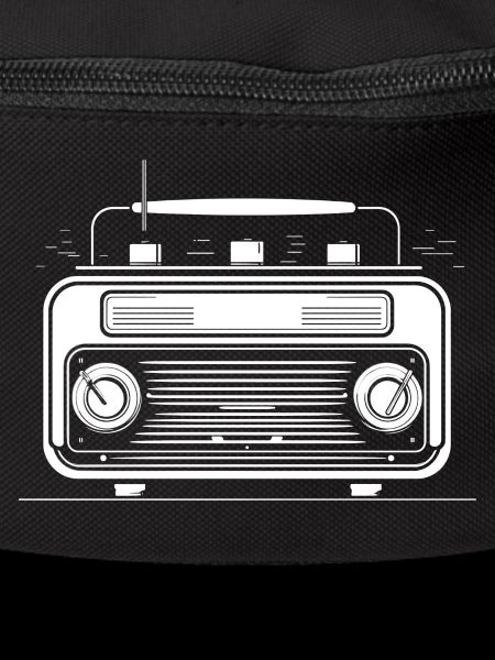 Retro Radio Drawing