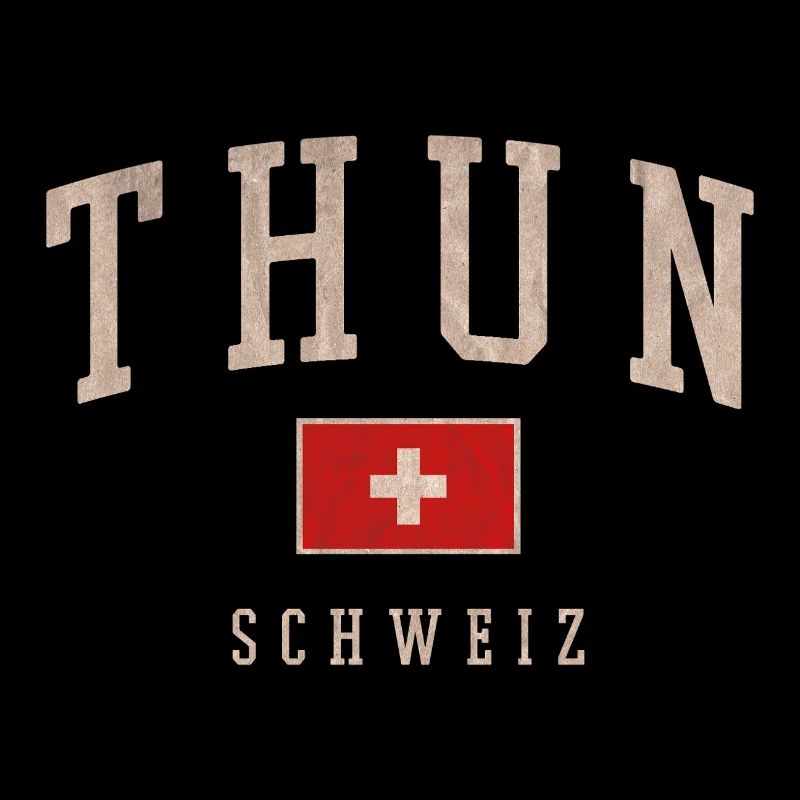 Logo vintage de Thun Suisse