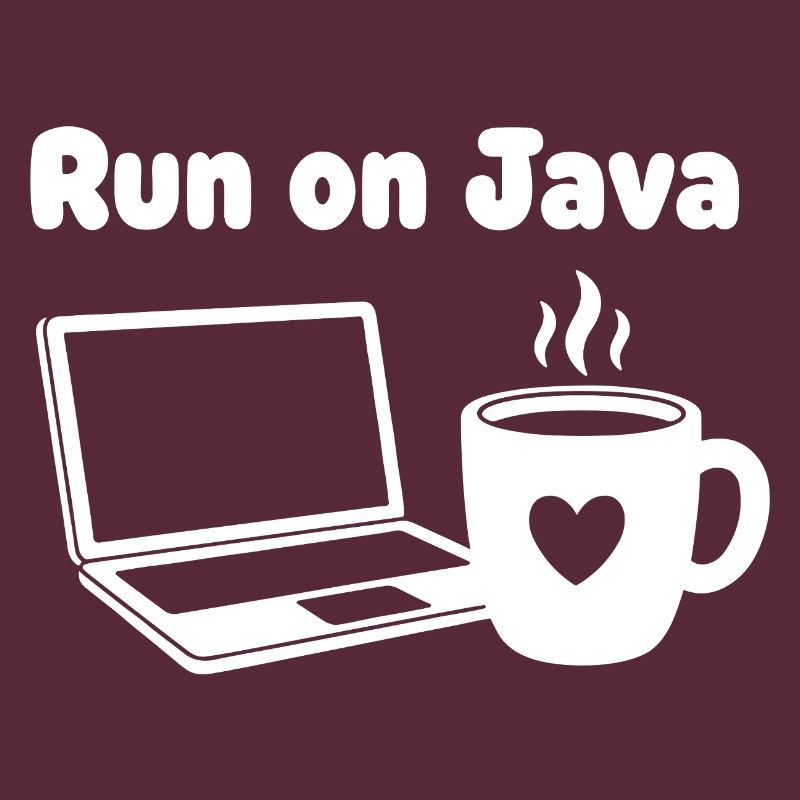 Java Lauf Café Laptop Herz