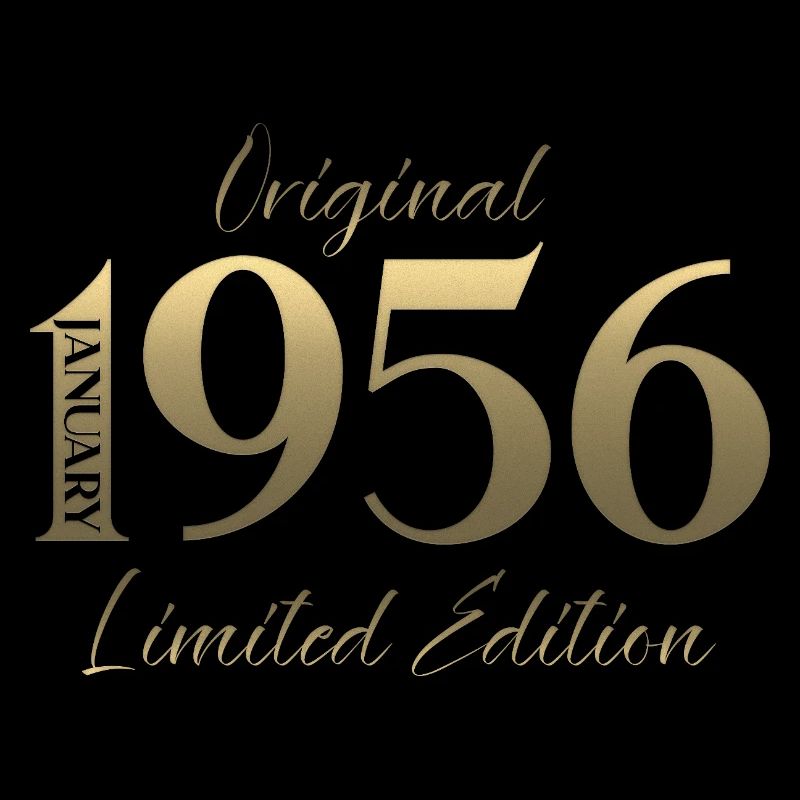 70e anniversaire Original janvier Né en 1956